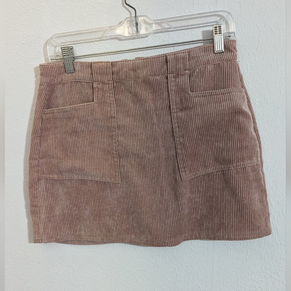 Favlux pink corduroy mini skirt, size Small